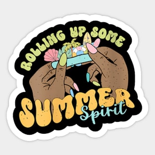 Womens Some Summer Spirit Summer Vacation Beach Family Sticker